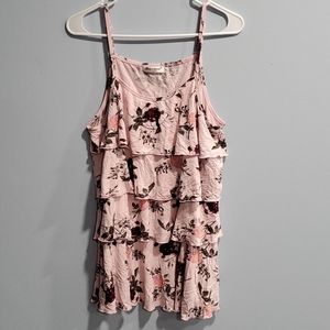 Pink Ruffle Floral Nursing Top